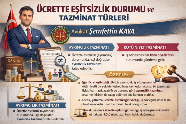 Ücret Eşitsizliği ve Tazminat Türleri