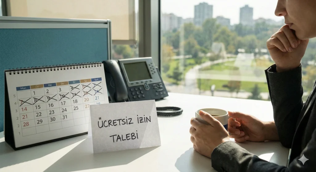 İş hukukunda ücretsiz izin uygulaması – bilgilendirme görseli
