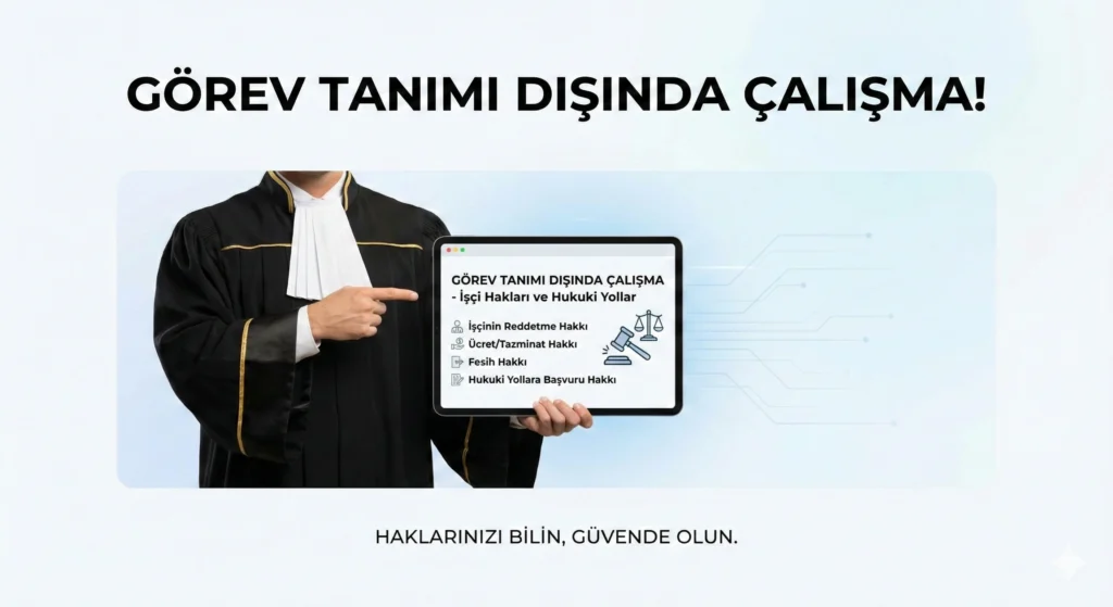 Görev tanımı dışında çalışma – bilgilendirme görseli
