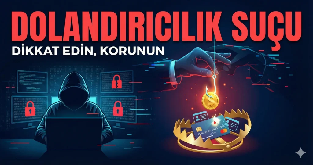 Dolandırıcılık suçu ve cezası – bilgilendirme görseli