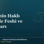 İşverenin haklı feshi şartlarını ve tazminat sonuçlarını anlatan iş hukuku görseli