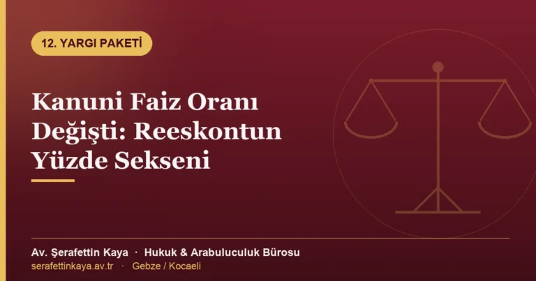 Kanuni Faiz Oranı Değişti: Reeskontun Yüzde Sekseni