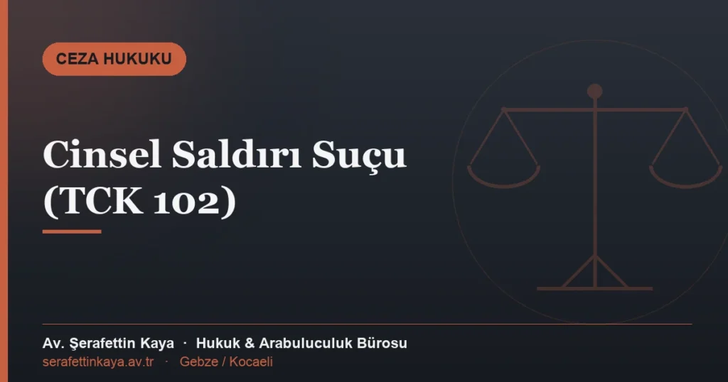 Cinsel saldırı suçu ve kademeleri konulu makale kapak görseli