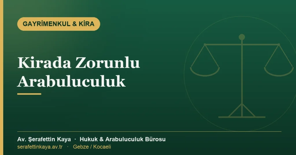 Kira davalarında zorunlu arabuluculuğu konu alan yazının kapak görseli.