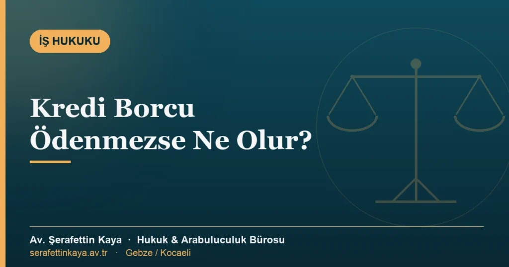 Kredi borcunun ödenmemesi konulu kapak görseli