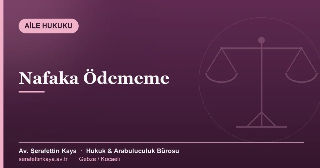 Nafaka ödememe cezası ve tazyik hapsi konulu yazının kapak görseli.