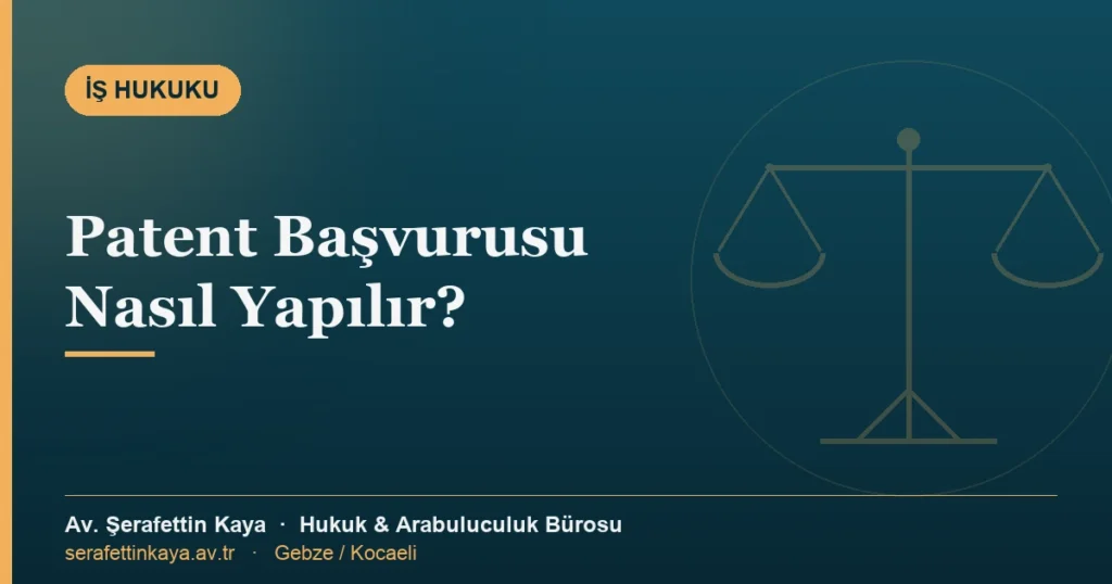 Patent başvurusu konulu kapak görseli