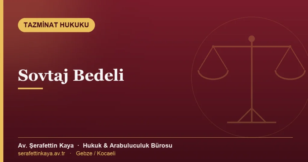 Pert araçta sovtaj bedeli ve tazminat hesabı konulu yazının kapak görseli.